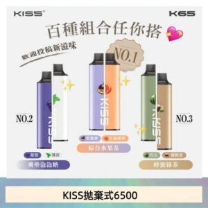 凱斯KISS 6500口一次性/拋棄式電子煙彈磁吸式混搭口味充電款